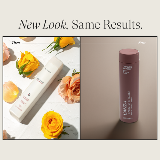 Image of model using Healing ColorCare Clarifying Shampoo product