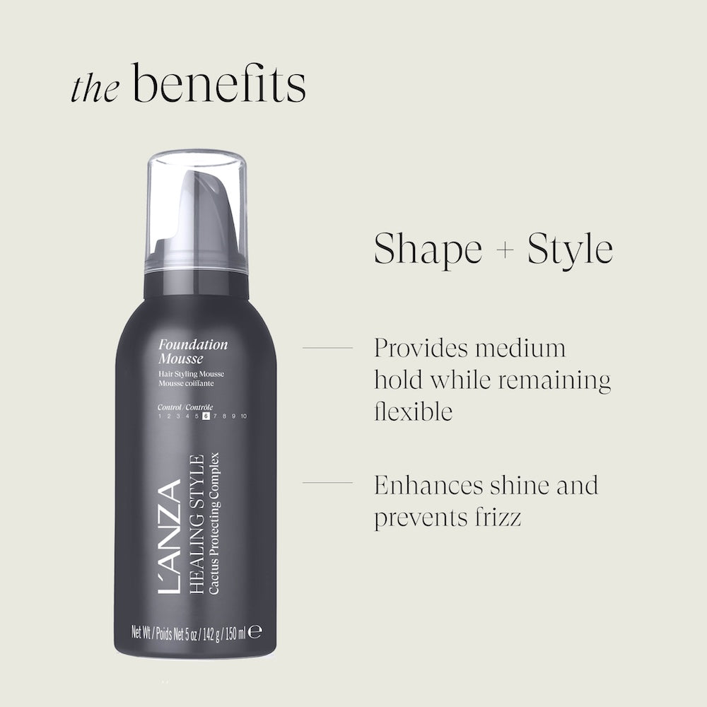 Foundation Mousse - Hair Styling Mousse - Healing Style | L'ANZA