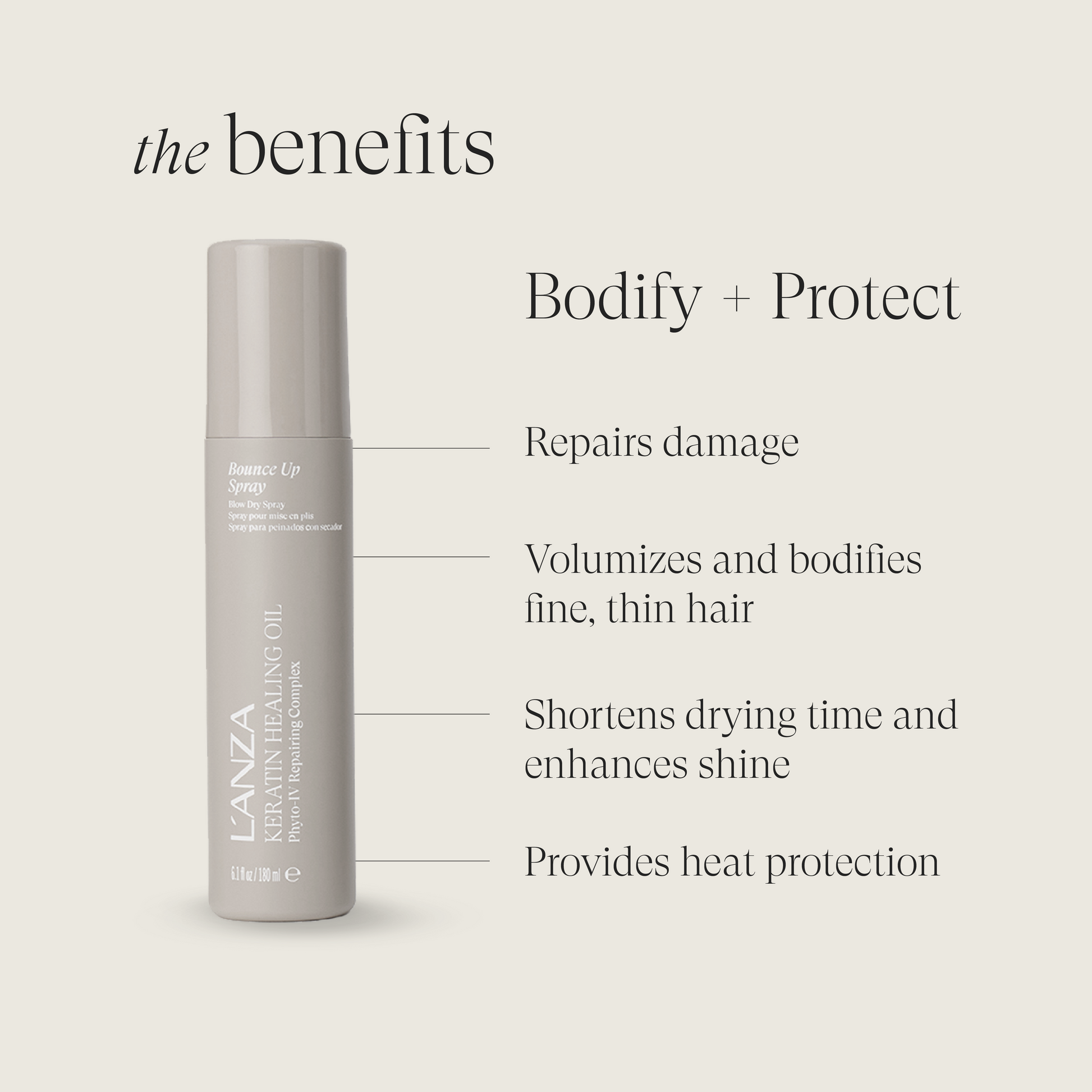 Bounce Up Spray - Keratin Healing Oil | L'ANZA Bounce Up Spray - Keratin Healing Oil | L'ANZA