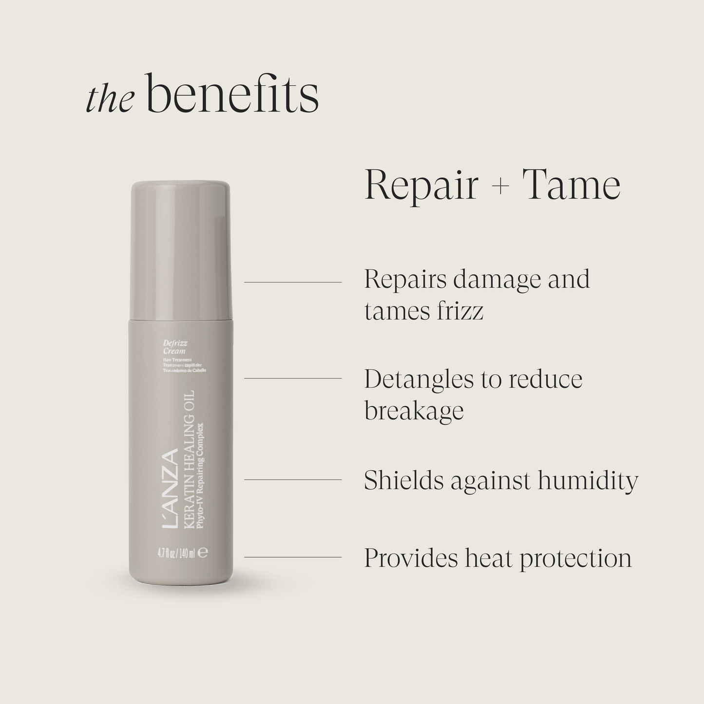 Keratin Healing Oil DeFrizz Cream