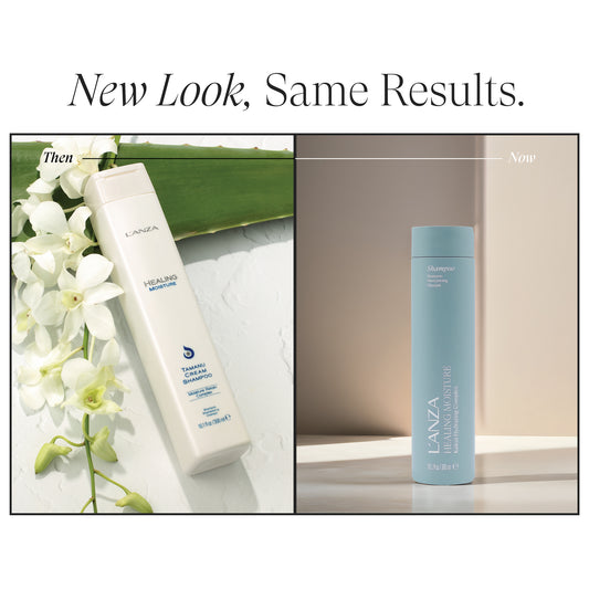 Image of model using Tamanu Cream Shampoo product
