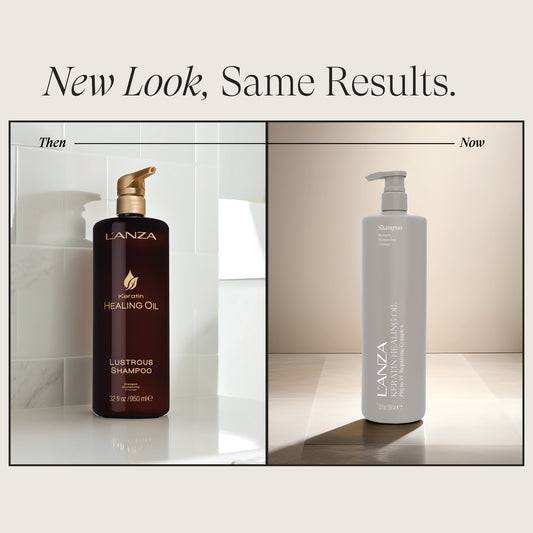 Image of model using Lustrous Shampoo product