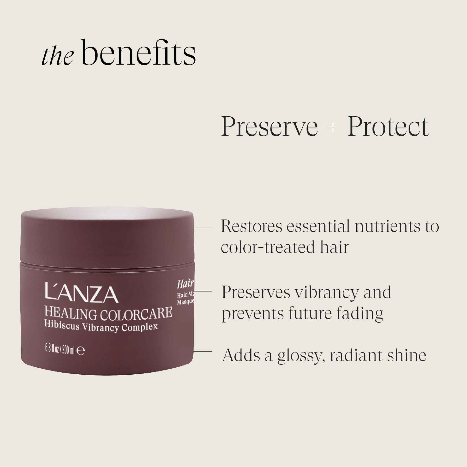 Healing ColorCare Hair Masque | L'ANZA Healing ColorCare Hair Masque | L'ANZA