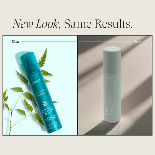 Image of model using Neem Plant Detangling Primer product