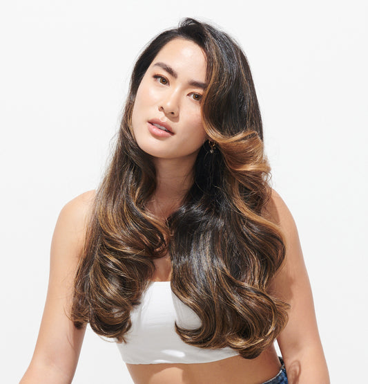 Image of model using Moi Moi Moisturizing Mist product